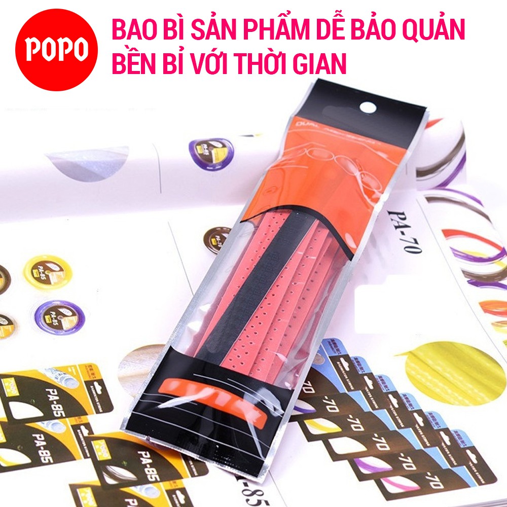 Quấn cán tennis Bộ 5 cái có gân chống trơn POPO chất liệu thoáng khí thoát mồ hôi