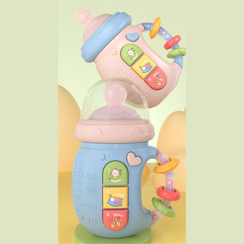 Điện Thoại Đồ Chơi Hình Bình Sữa Phát Nhạc Cho Bé 3M+