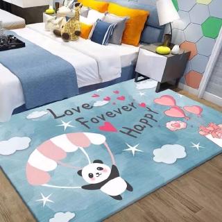 Thảm lót sàn phòng khách/ phòng ngủ hình họa tiết xinh xắn