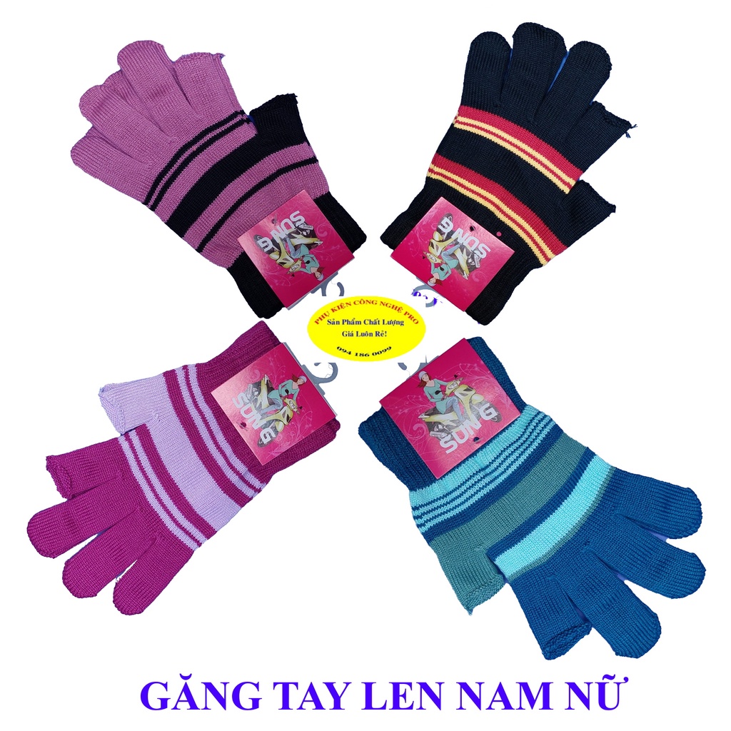 GĂNG TAY BAO TAY LEN NAM NỮ Hở 2 ngón Giữ ấm Chống nắng Chống bụi Bảo vệ da tay Thương hiệu SUN G Sản xuất tại Việt Nam