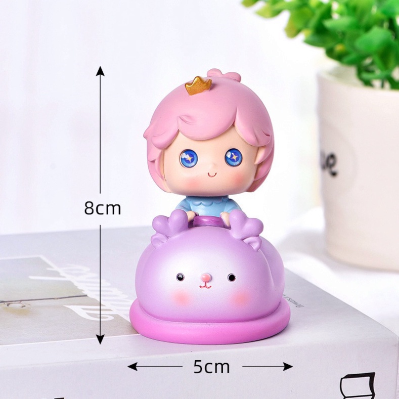 tượng trang trí [FREESHIP❤️] em bé cưỡi con vật dễ thương