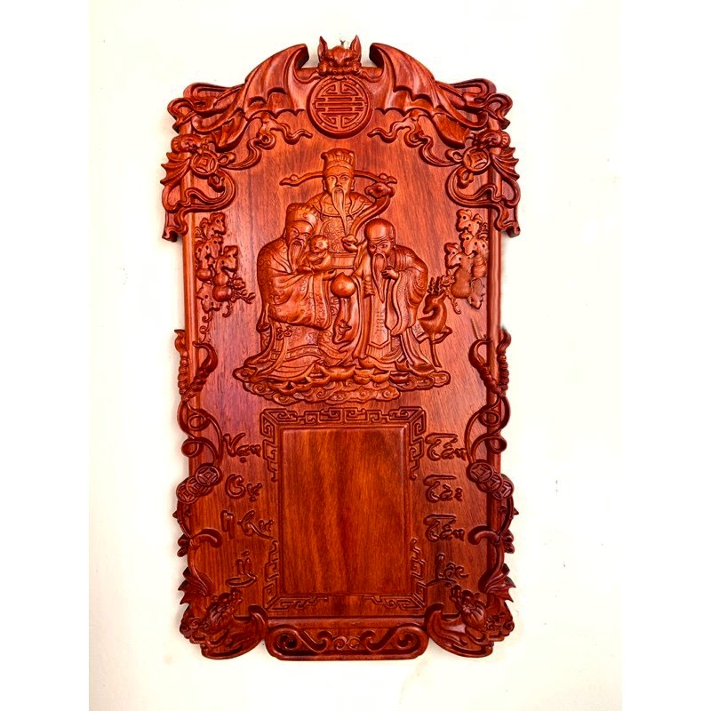 Đốc Lịch Treo tường Nguyên Khối Gỗ hương chất lượng bền bỉ đúng hình ảnh  65x35x3cm