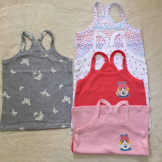 Combo 5 áo 2 dây cho bé gái