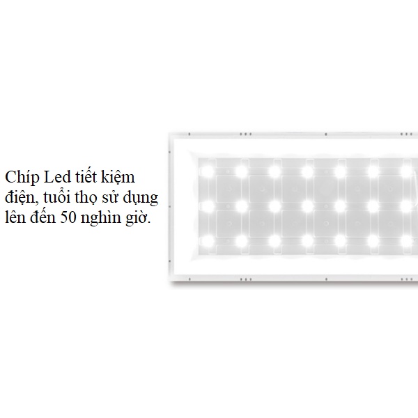 Đèn Panel 60x60cm 48w Ánh Sáng Trắng, Đèn Âm Trần Thạch Cao, Siêu Sáng, Giá Rẻ HL Lighitng