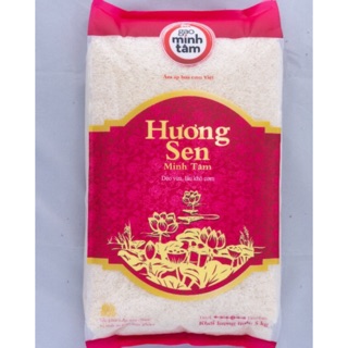 GẠO THƠM HƯƠNG SEN - GẠO MINH TÂM ( gạo ST24) túi 5kg