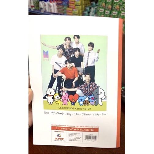 Sỉ 10 quyển VỞ THẾP KPOP 120 TRANG KẺ NGANG.HẢI TIẾN LOẠI ĐẸP