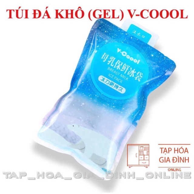 Túi đá khô (gel) V-Coool giữ lạnh sữa mẹ, thực phẩm cho bé (1 túi)