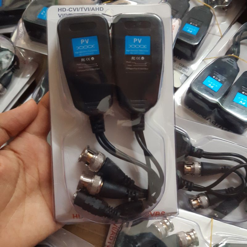 Video balun kèm nguồn loại tốt.Balun kèm nguồn PV/PVD/PVA.Dùng cáp mạng LAN.
