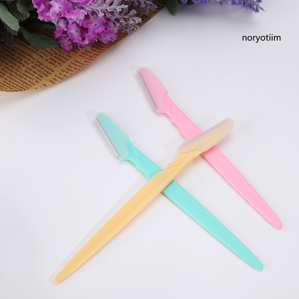 Set 3 Dao Cạo Lông Mày Bằng Thép Không Gỉ Tiện Dụng