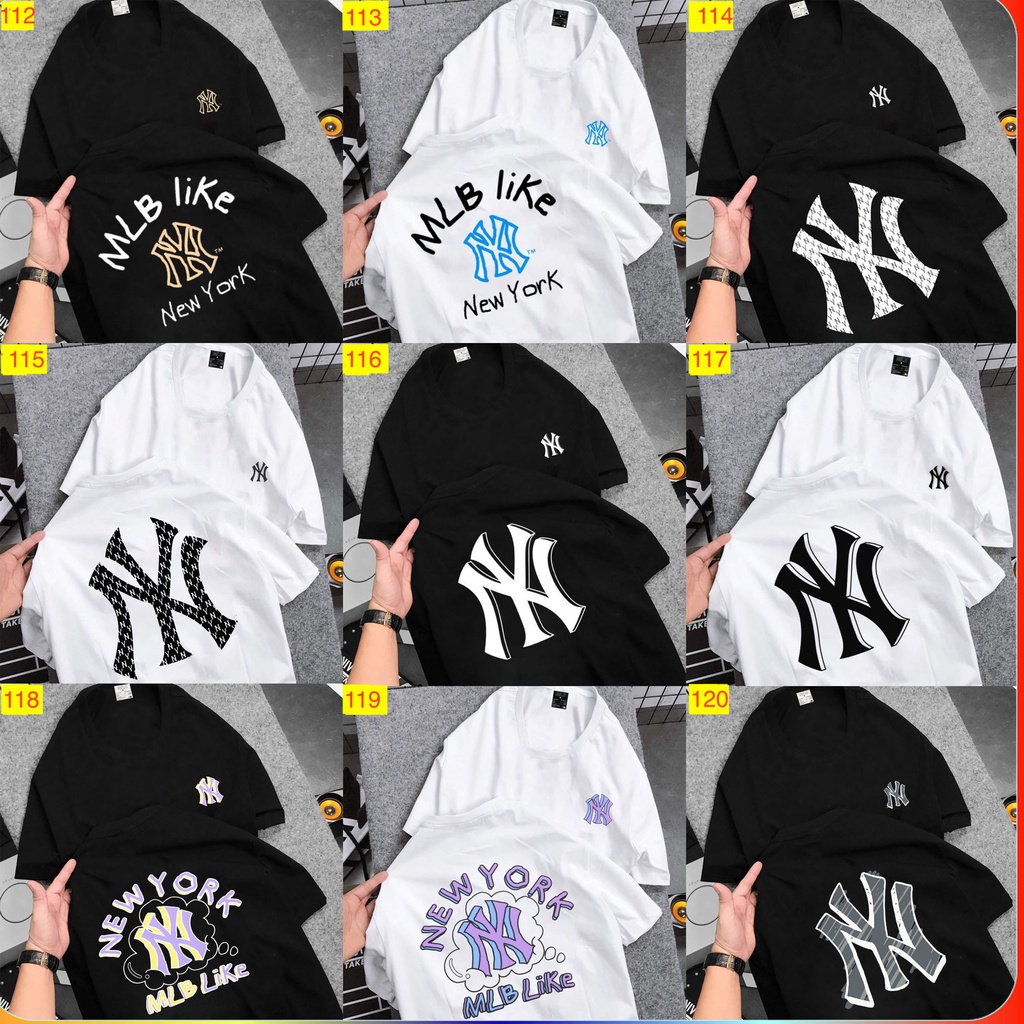 Áo Phông Nam Nữ NY, Áo Thun Nam Nữ MLB Form Rộng Full size unisex nam nữ cực chất giá siêu rẻ