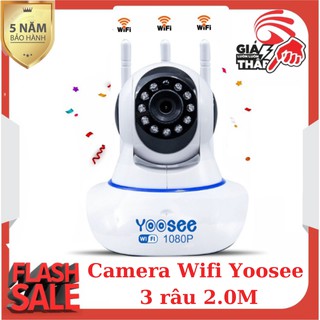 Camera IP Yoosee 3 Râu FullHD 1080P - Camera IP Yoosee Xoay 360°