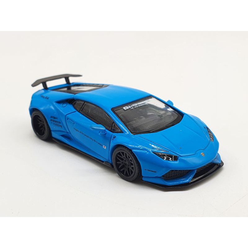 Xe Mô Hình LB* Works Lamborghini Huracán - Light Blue LHD 1:64 Mini GT (Xanh)