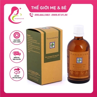 Dầu massage hỗn hợp gừng Tanamera