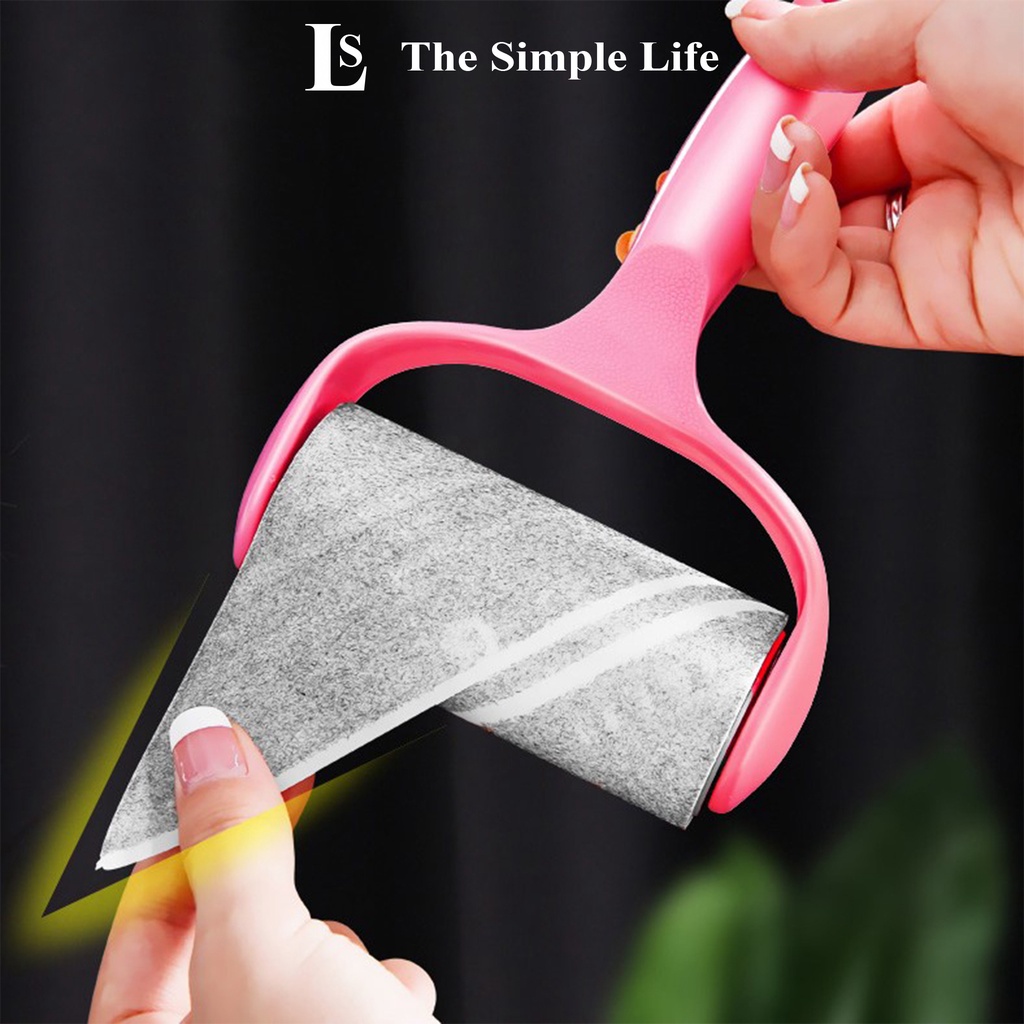 Cây lăn bụi quần áo cầm tay, cây lăn lông mèo, làm sạch bụi quần áo, tóc, ghế sofa, chăn nệm có nắp đậy