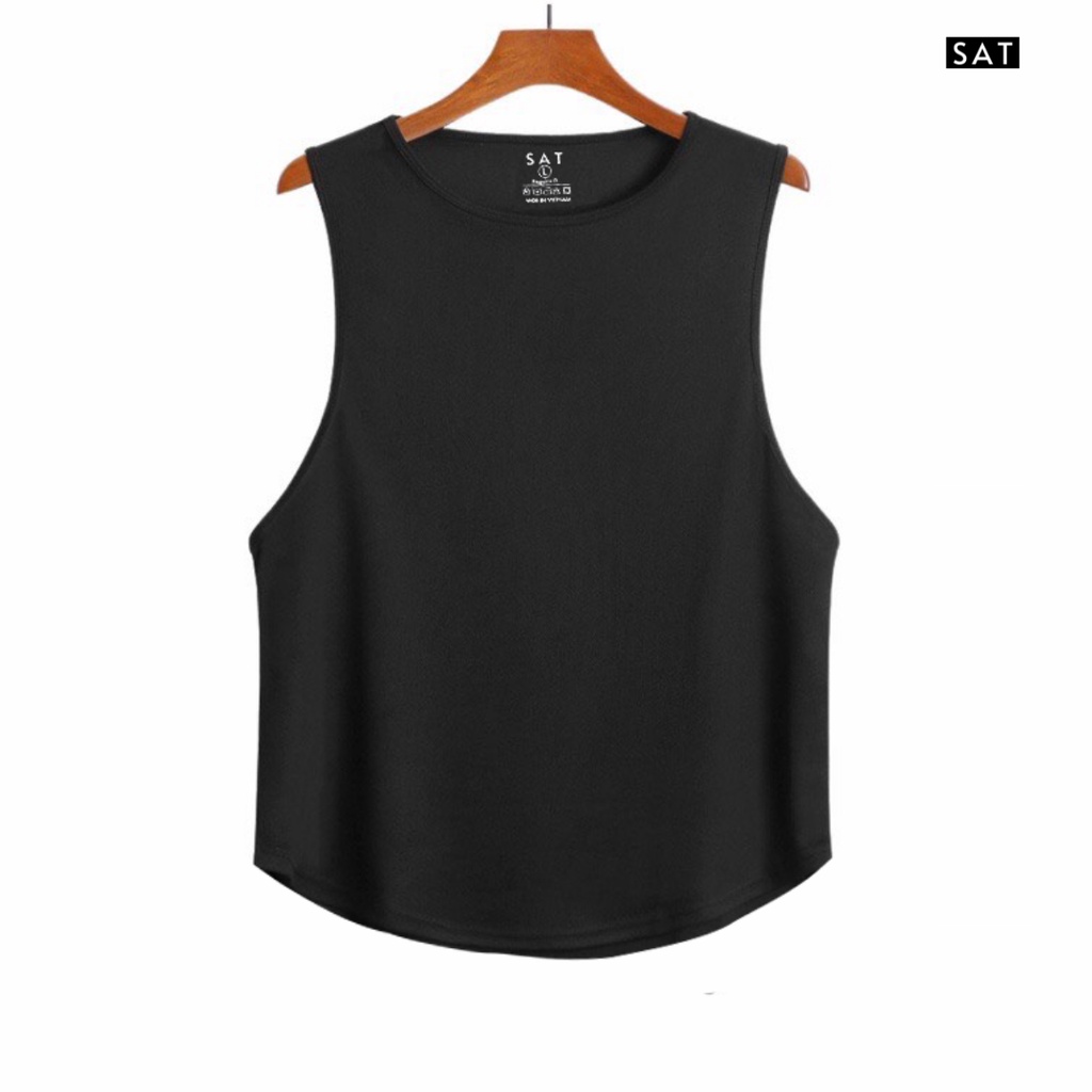 Áo thun ba lỗ tanktop basic nam, vải mè mềm mịn, thoáng khí, trẻ trung chuẩn form SAT - BF04