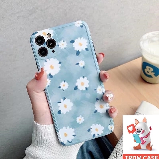 ⚡Ốp lưng iphone⚡hoa cúc xanh siêu hot free ship full viền ip 6,6s,plus/7,8,plus/X,XS/XSMAX/11/11,pro,max - trum case