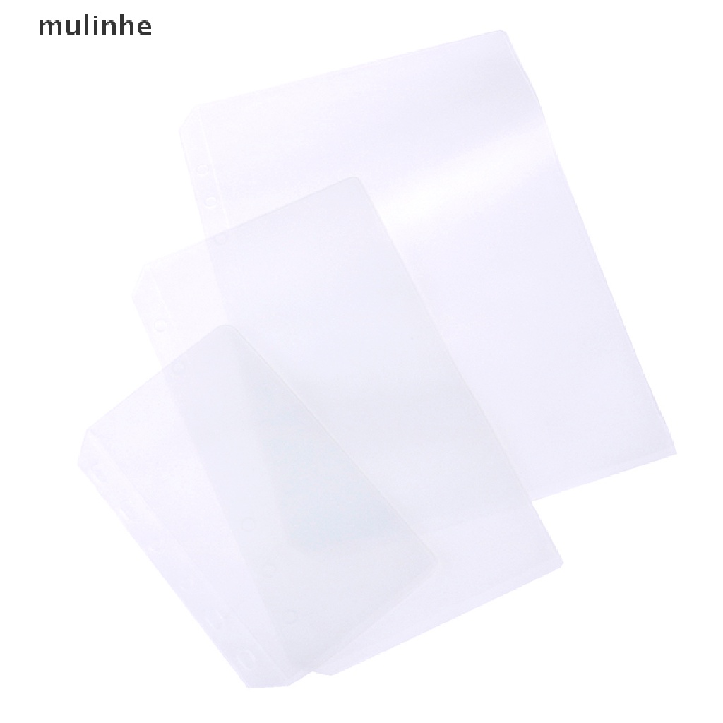 Set 5 Túi Đựng Tài Liệu Khổ A5 A6 A7 Trong Suốt Tiện Dụng