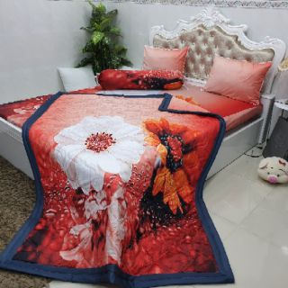BỘ DRAP THUN LẠNH Ý 5D THÁI LAN CAO CẤP