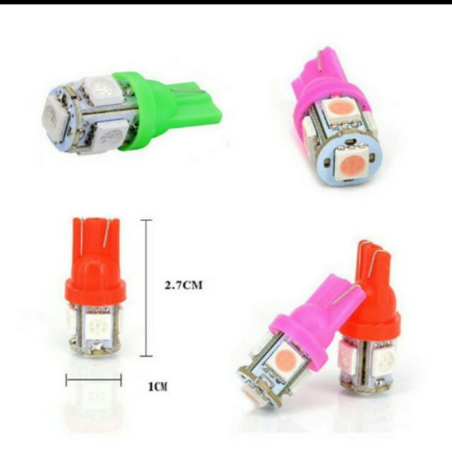 LED xinhan chân T10 - Đủ màu - Giá 1 bóng