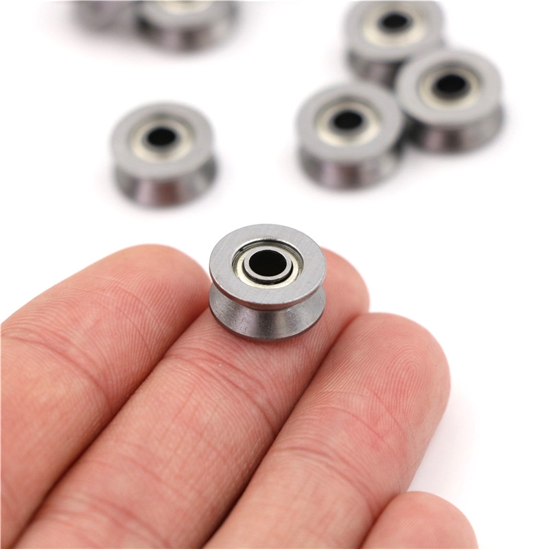 10 chiếc vòng bi ròng rọc rãnh chữ V tiện dụng 3x12x4mm