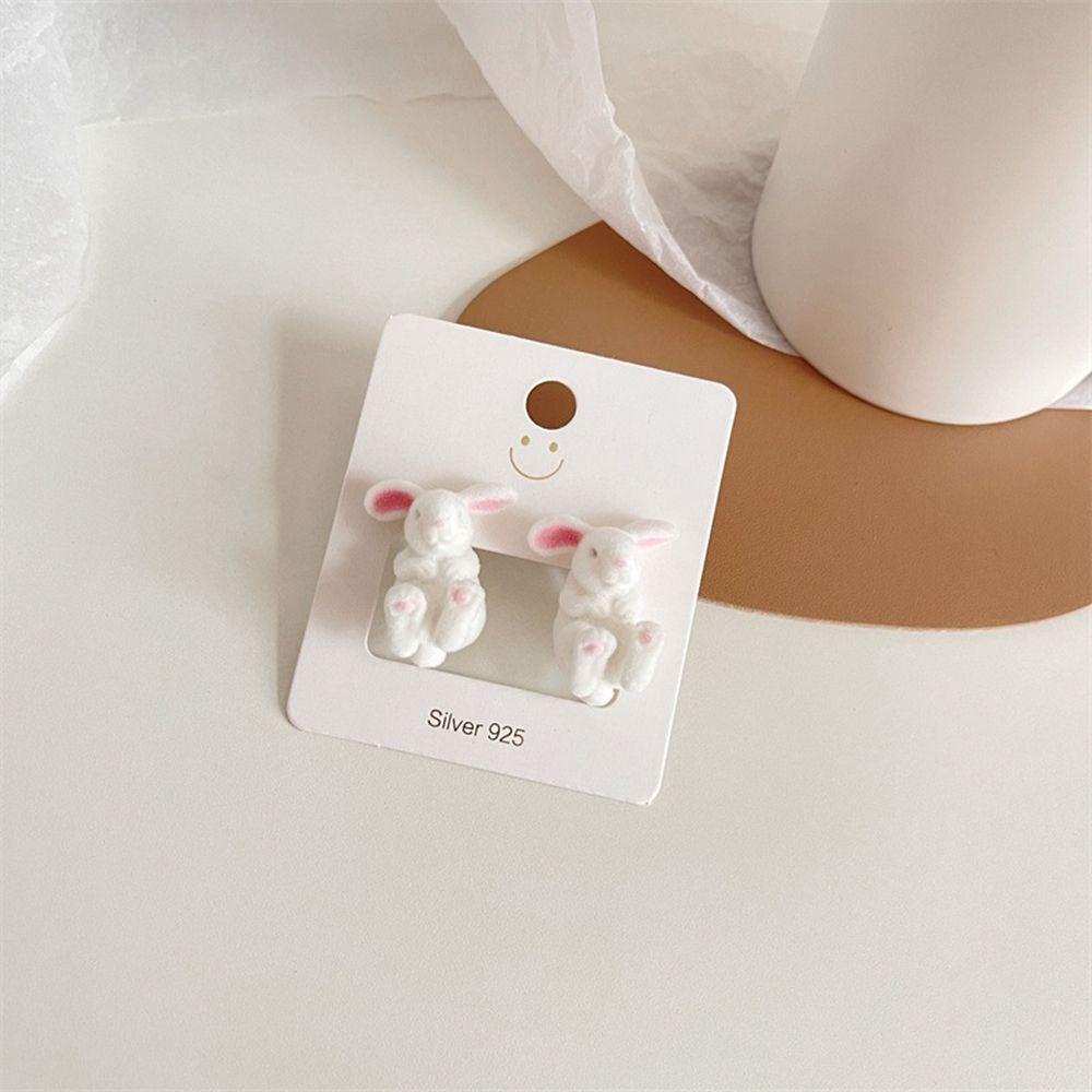 MOCHO Bông Tai Hình Mặt Cười / Chữ Hoạt Hình Phong Cách Hàn Quốc Thời Trang Cho Nữ