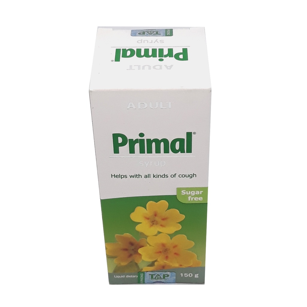 Siro Giảm Ho Không Đường Primal Syrup - Phù Hợp Với Người Tiểu Đường 150gr