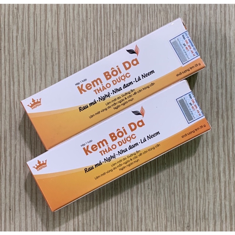 KEM BÔI DA THẢO DƯỢC - tupe 25g- làm mát da, tăng cường dưỡng ẩm cho da, cho làn da mềm mại