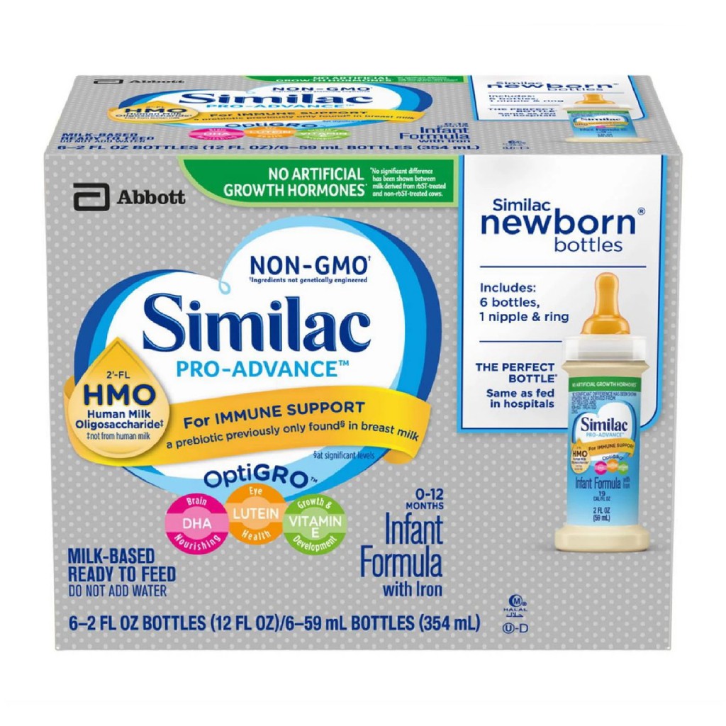 Sữa nước Similac Pro-Advance HMO 59ml ( 6 chai/hộp) Date 10/2019