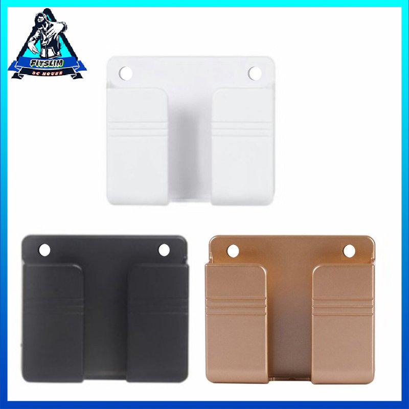 [Fitslim] Wall Mount Stand Phone Socket Phone Charging Holder Bracket Mounted Organizer