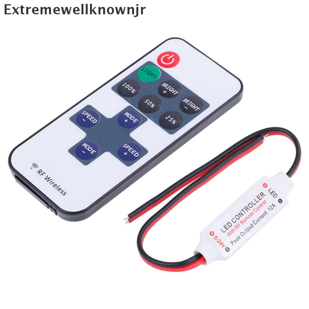 EWJR 1Set 12v rf wireless remote switch controller dimmer for led strip light HOT