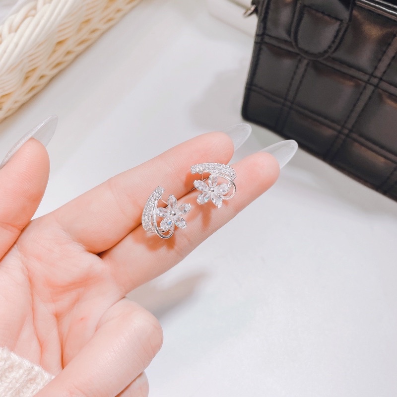 Bông tai nữ Bạc ta mạ vàng 24kara siêu đẹp , siêu hot - Vàng Bạc Khải Khải