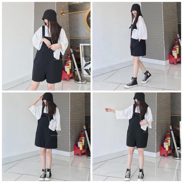 [Mã FADIRECT20 giảm 20K đơn 150K] Yếm kaki túi ngực hot trend