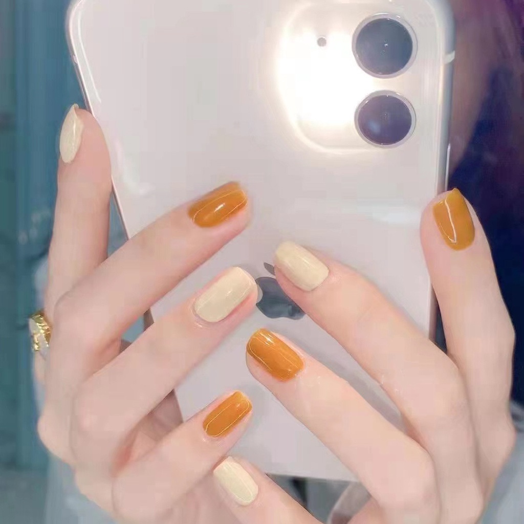 Bộ 24 móng tay giả - Tặng keo dán silicon không gây tổn hại móng thật