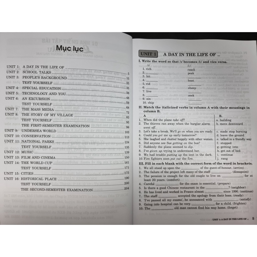 Sách - Bài Tập Tiếng Anh Lớp 10 Mai Lan Hương