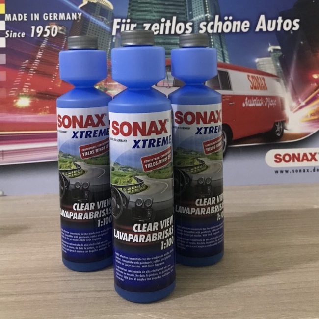 Nước rủa kính xe ô tô làm trong kính lái - Sonax Xtreme Clear View 1:100 NanoPro 271141