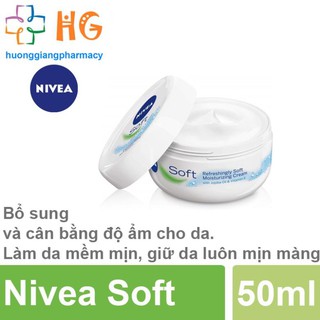 Kem dưỡng mềm da Nivea Soft (Hộp 50ml)
