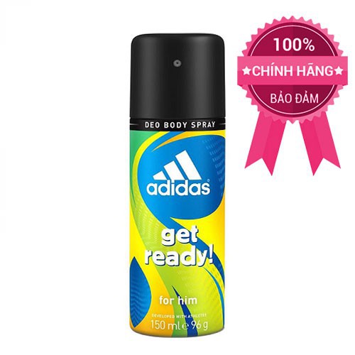 Xịt khử mùi toàn thân cho Nam Adidas Get Ready