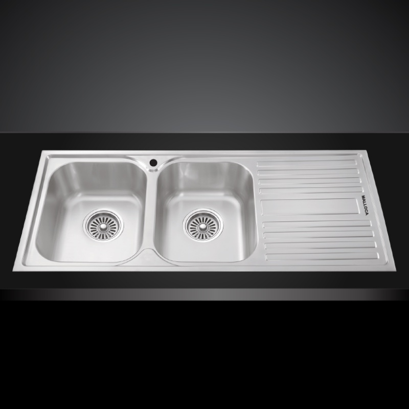 Chậu Rửa Chén Malloca MS 1025R NEW - Inox 304 - Ngang 116cm