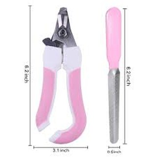 KÌM CẮT MÓNG CÁN CONG KÈM DŨA CHO CHÓ MÈO