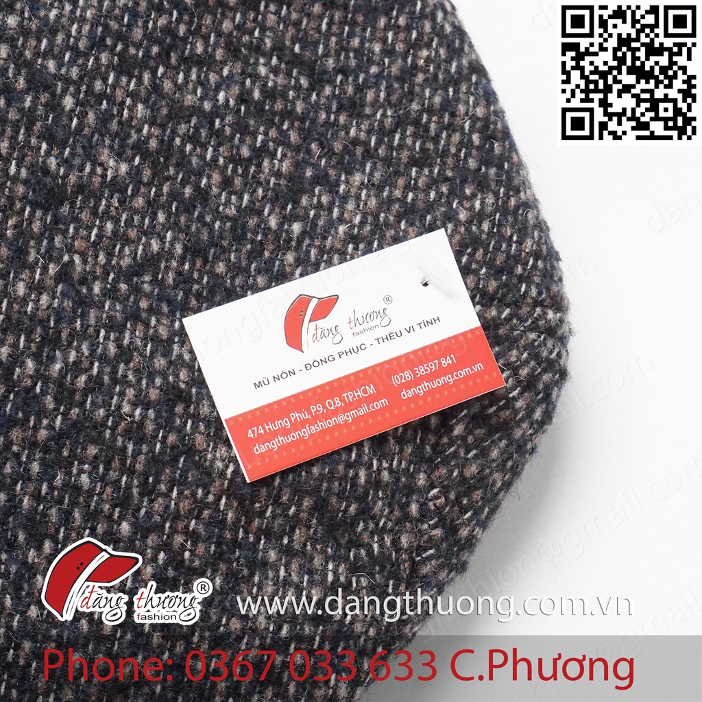 Mũ nón beret trung niên cổ điển chất liệu NỈ DẠ DÀY