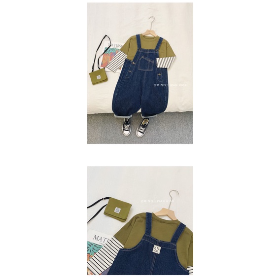 Quần Yếm Denim Phong Cách Nhật Bản Hàn Quốc Nhật Bản Mới 2022 Cho Mẹ Và Bé