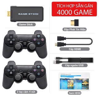 [Giảm Giá Sock] Máy Chơi Game Cầm Tay Không Dây, Stick 4K HDMI 3500 Trò Chơi, Tặng Kèm Thẻ Nhớ 32gb, Bảo Hành 2 Năm | WebRaoVat - webraovat.net.vn