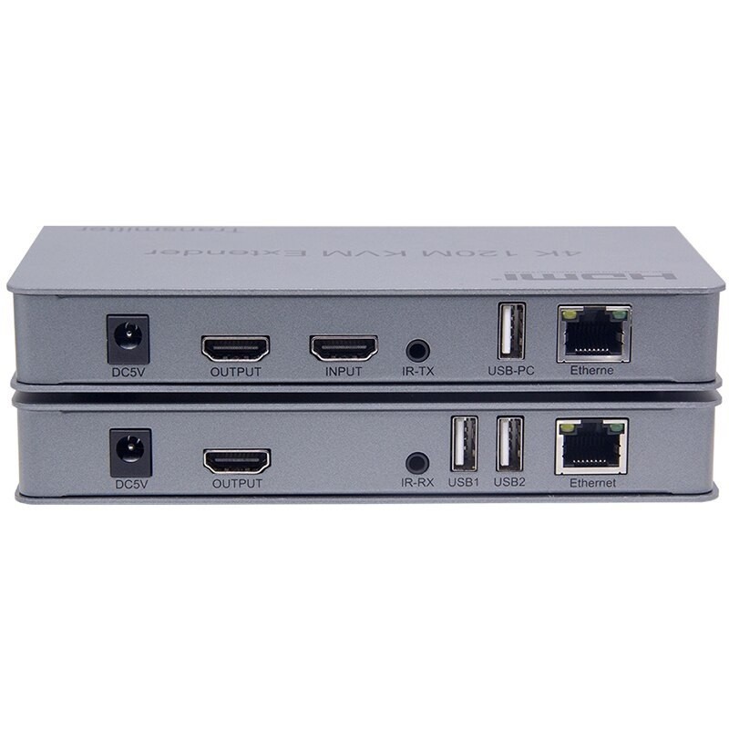 Bộ Kéo Dài Tín Hiệu HDMI Qua Lan RJ45 120m KVM Có 2 Cổng USB Hỗ Trợ 4K cao cấp