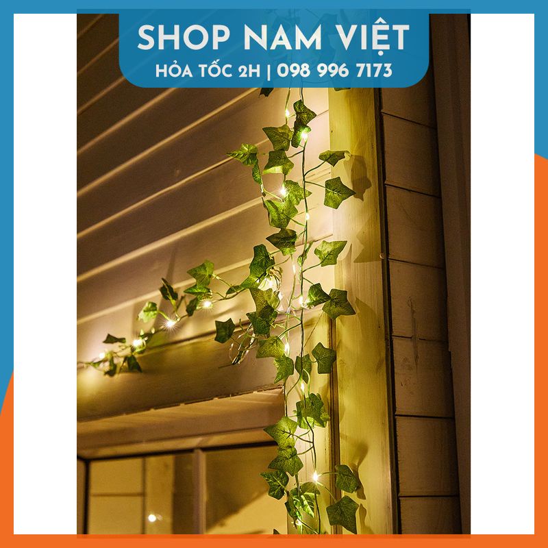 Đèn Led Dây Leo Năng Lượng Mặt Trời Trang Trí Sân Vườn, Ban Công, 8 Chế Độ Chớp