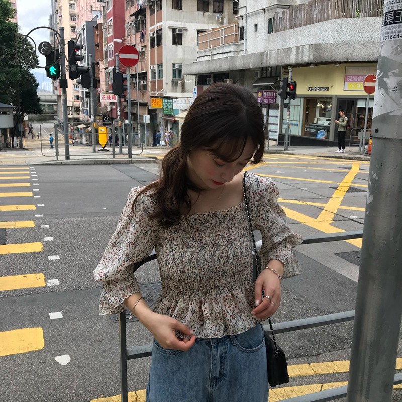 Áo Voan Hoa Phối Ren Hở Lưng Quyến Rũ Cho Nữ | BigBuy360 - bigbuy360.vn