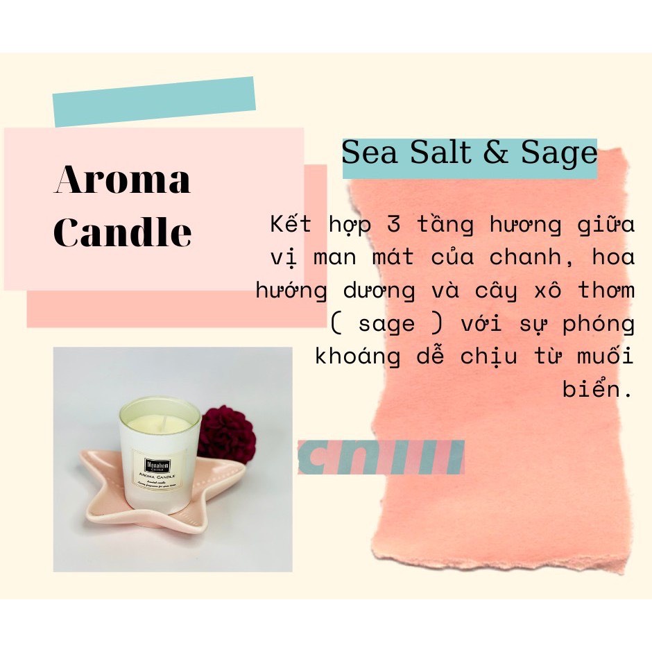 Nến Thơm cao cấp Aroma Candle thư giãn không khói - Hàng nhập khẩu công nghệ Úc