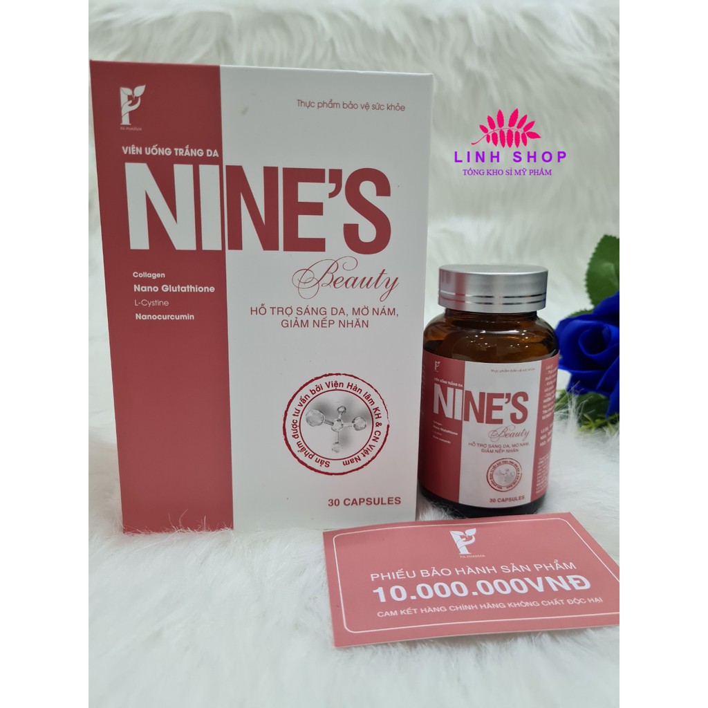 Viên uống trắng da Nines Beauty | BigBuy360 - bigbuy360.vn