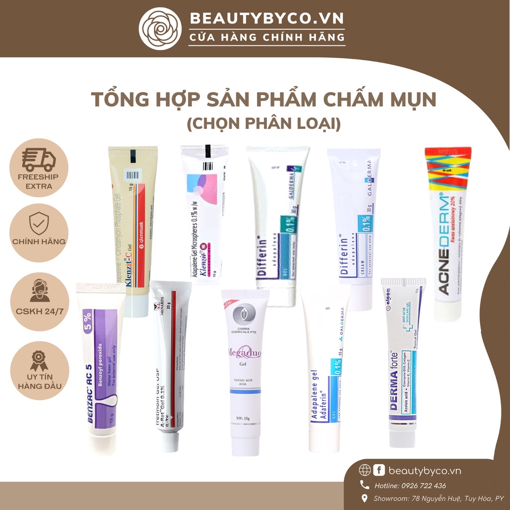 Sản phẩm xử lý mụn