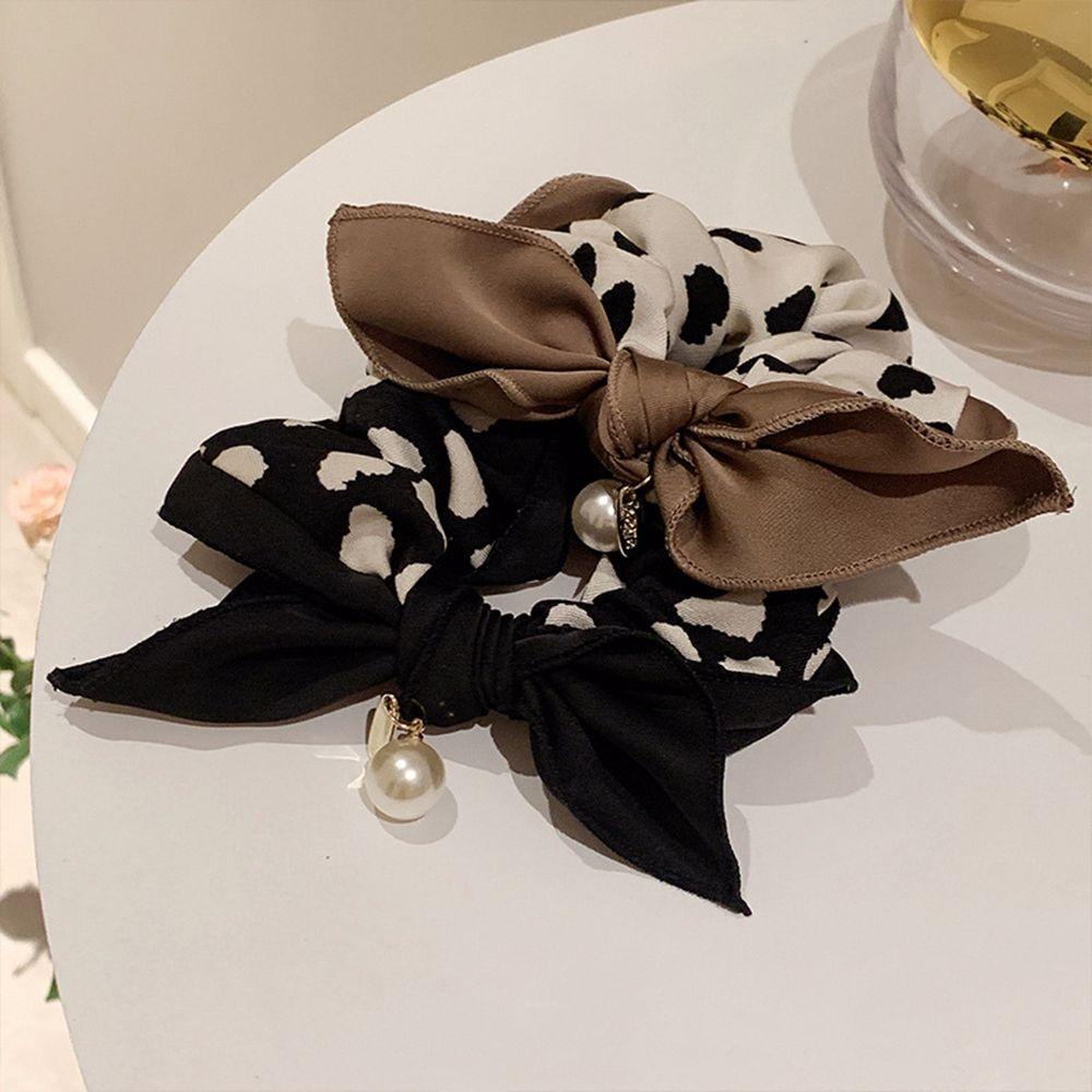 Dây Cột Tóc Ruy Băng Thắt Nơ Phong Cách Hàn Quốc Ngọt Ngào