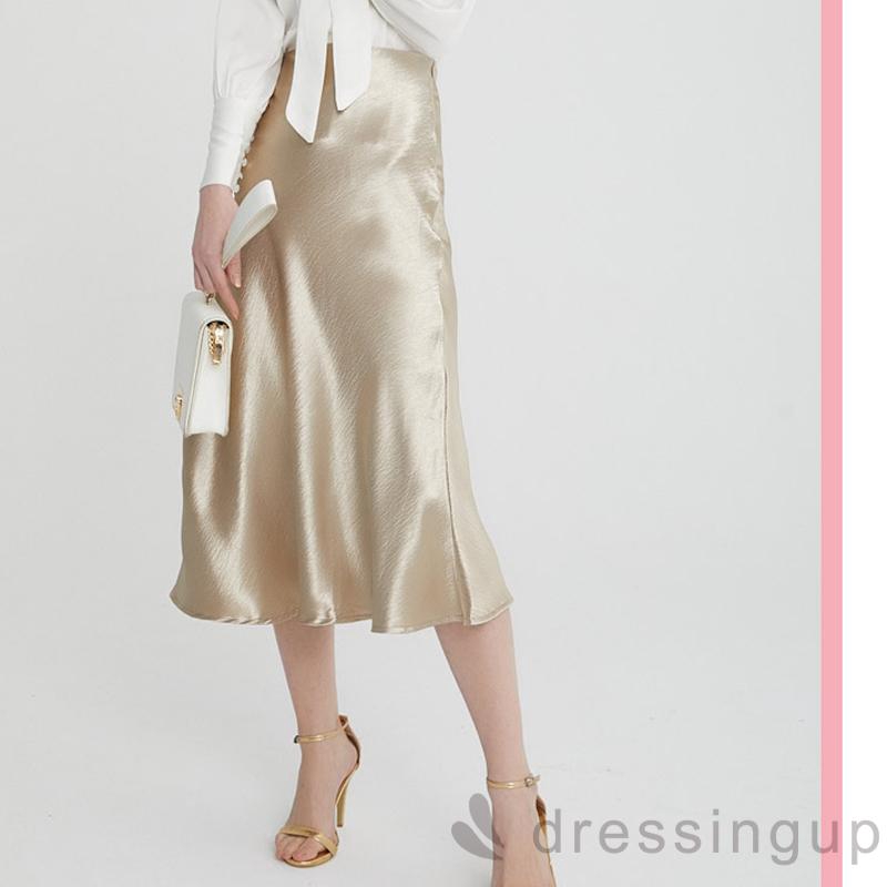 Chân váy satin thời trang cho nữ | BigBuy360 - bigbuy360.vn